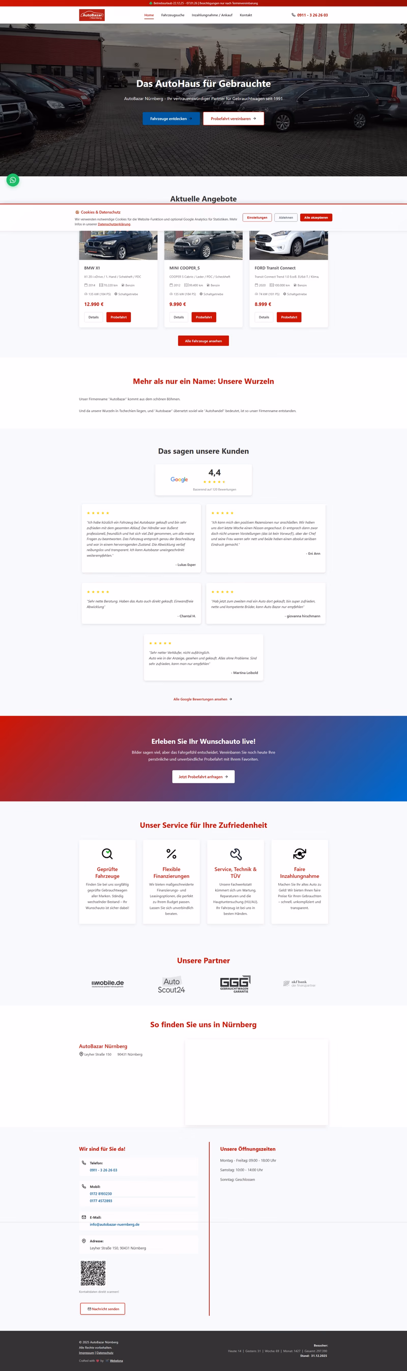 AutoBazar Nürnberg Website
